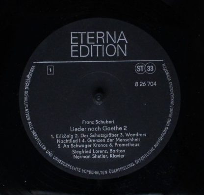 ETERNA Edition 8 26 704 - Franz Schubert/ Siegfried Lorenz/ Norm - Image 3