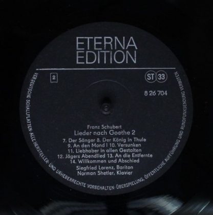 ETERNA Edition 8 26 704 - Franz Schubert/ Siegfried Lorenz/ Norm - Image 4