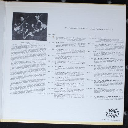 music guild   S-19 - Schumann: Quartet Op. 41, No. 1 In A Minor, - Image 3