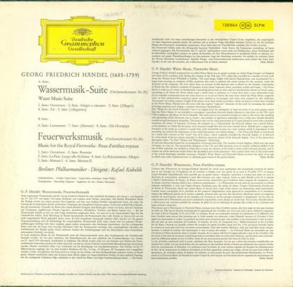 Deutsche Grammophon 138 864 SLPM - Wassermusik-Suite · Feuerwerk - Image 2