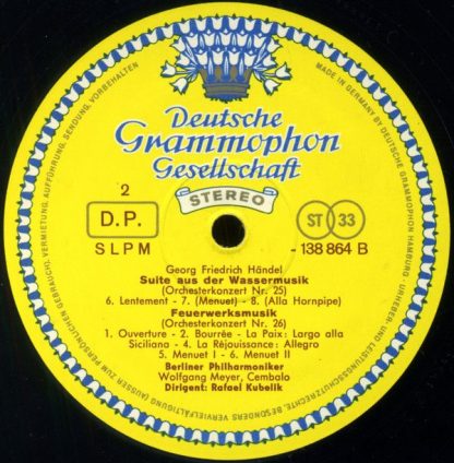 Deutsche Grammophon 138 864 SLPM - Wassermusik-Suite · Feuerwerk - Image 4