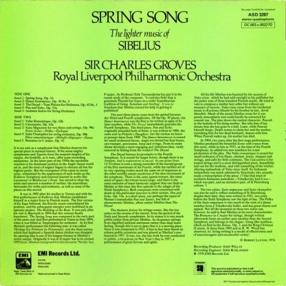 His Master's Voice ASD 3287 - Spring Song - Image 2