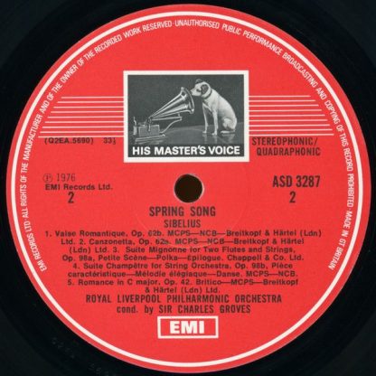 His Master's Voice ASD 3287 - Spring Song - Image 4