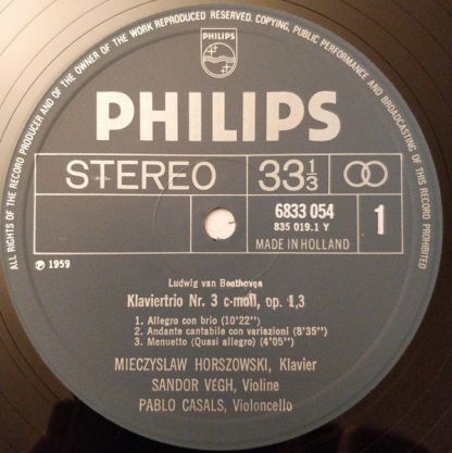 Philips 6833 054 - In Memoriam - Piano Trio Op. 1 No. 3, Cello S - Image 4