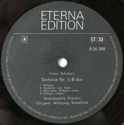 Eterna 8 26 288 - Sinfonie Nr. 3 D-dur / Sinfonie Nr. 5 B-dur - Image 4