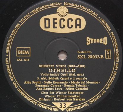 DECCA SXL 20031-33-B - Othello - Image 8