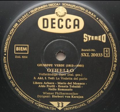DECCA SXL 20031-33-B - Othello - Image 10