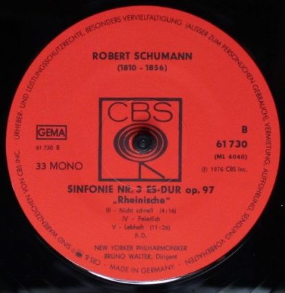 CBS 61 730 - Sinfonie Nr. 3 Es-Dur Op. 97 "Rheinische" - Image 4