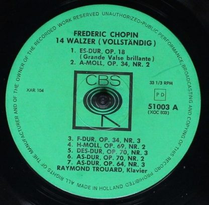 CBS 51003 (XOC 803) - 14 Walzer (Vollständig) - Image 3
