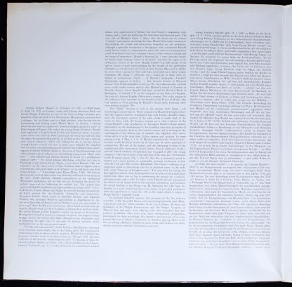 Supraphon 1 11 1891/2 - Handel Sonatas For Flute And Continuo - Image 3