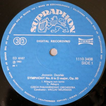 Supraphon 10 3408-1 031 - Sixth Symphony - Image 3