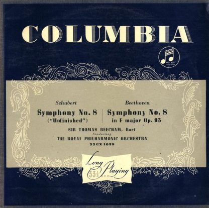Columbia 33CX1039 - Franz Schubert/ Ludwig van Beethoven, The Ro