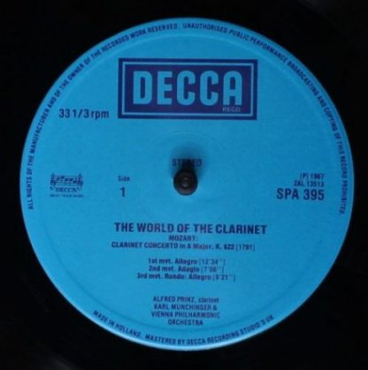 DECCA SPA 395 - Various - The World Of The Clarinet - Image 3