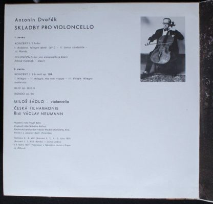 Supraphon 1 10 2082 - Antonín Dvořák, Miloš Sádlo, The Czech Phi - Image 2
