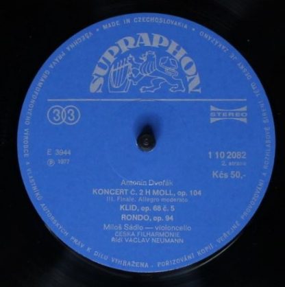 Supraphon 1 10 2082 - Antonín Dvořák, Miloš Sádlo, The Czech Phi - Image 7