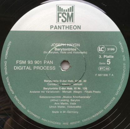 FSM 93 901 PAN - Joseph Haydn - Trios (Streichtrios Klaviertrios - Image 3