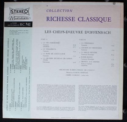 Musidisc 30 RC 741 - Jacques Offenbach- Orchestre Lyrique De L'O - Image 2