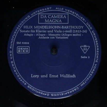 Da Camera Magna SM 93 804 - Joseph Joachim- Felix Mendelssohn-Ba - Image 4