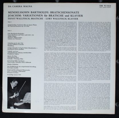Da Camera Magna SM 93 804 - Joseph Joachim- Felix Mendelssohn-Ba - Image 2