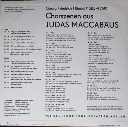Eterna 8 20 822 - Chorszenen Aus Judas Maccabäus - Image 2