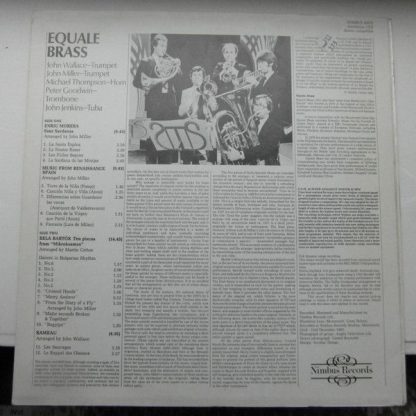 Nimbus Records NIMBUS 45010 - Equale Brass - Music By Morera • B - Image 2