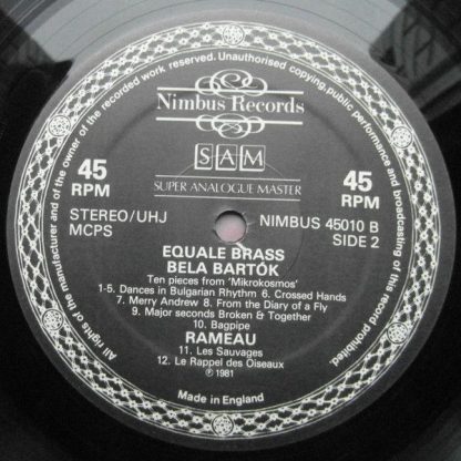 Nimbus Records NIMBUS 45010 - Equale Brass - Music By Morera • B - Image 4