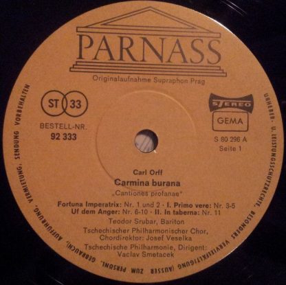 Parnass 92 332 - Trionfi (Trittico Teatrale) (Carmina Burana • C - Image 2