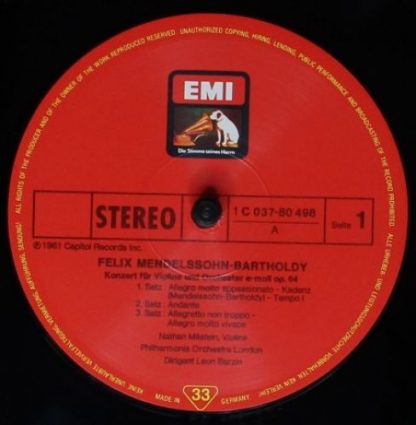 EMI 1C 037-80 498 - Violinkonzerte - Image 3