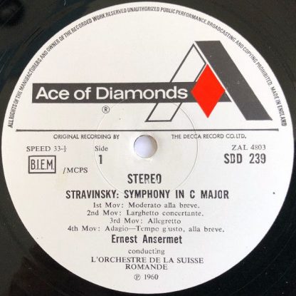 Ace Of Diamonds SDD 239 - Symphony In C Major / Symphonies Of Wi - Image 3