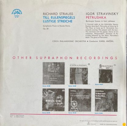 Supraphon SUA ST 50 467 - Till Eulenspiegel / Petrushka - Image 3