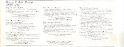 Argo D242 D3 - Music For The Royal Fireworks - Water Music - Con - Image 4