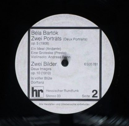 Hessischer Rundfunk 6 500 781 - Vier Orchesterstücke Op. 12 / Zw - Image 4