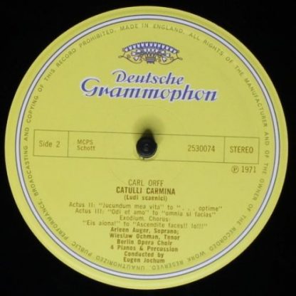 Deutsche Grammophon 2530 074 - Catulli Carmina - Image 4