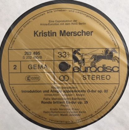 Eurodisc 202 495-366 - Strauss: Burleske / Mendelssohn: Rondo Br - Image 4