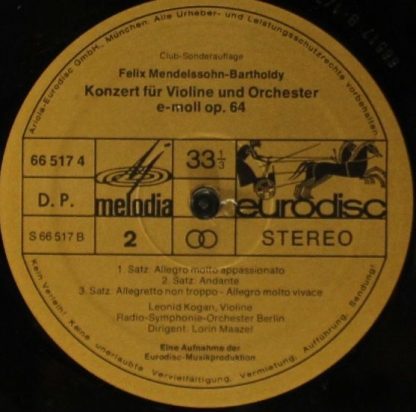 Eurodisc 66 517 4 - Die Meister Diskothek - Leonid Kogan - Image 4