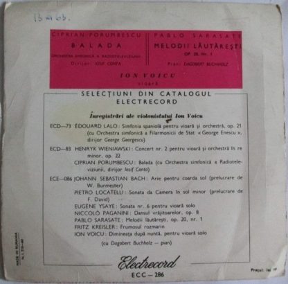 Electrecord ECC 286 - Balada / Melodii Lăutărești - Image 2