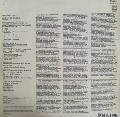 Philips 6570 918 - Klarinettenquintett - Bagatellen Op.47 - Image 2
