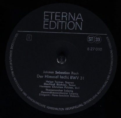ETERNA Edition 8 27 010 - Johann Sebastian Bach- Helga Termer, H - Image 3