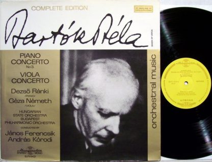 Hungaroton SLPX 11421 - Piano Concerto No 3. / Viola Concerto - Image 2