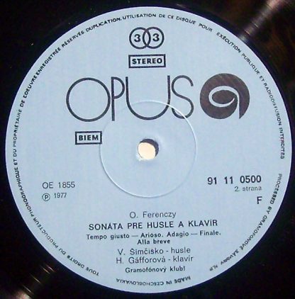 Opus 9111 0500 - Poetická Suita Pre Husle A Klavír Op. 35 / Soná - Image 3