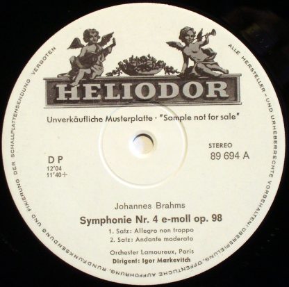HELIODOR 89 694 - Sinfonie Nr. 4 E-Moll Op. 98, Grosse Ouvertüre