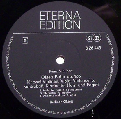 Eterna 8 26 443 - Oktett F-dur Op. 166 - Image 3