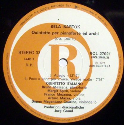 Ricordi RCL 27021 - Quintetto Per Pianoforte Ed Archi (Opera Pos - Image 3