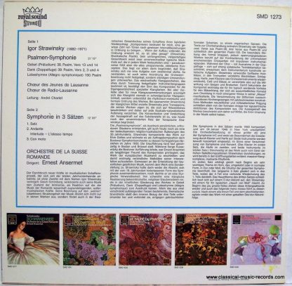 DECCA 6.41590 AN - Symphony Of Psalms / Symphony In Three Moveme - Image 3