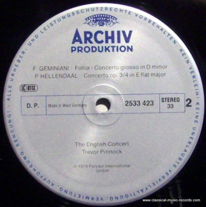 Archiv Production 2533 423 - A Grand Concert Of Musick: English - Image 3