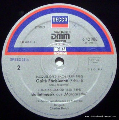 DECCA 411 708-1 - Gaîté Parisienne - Image 3