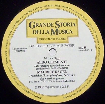 Gruppo Editoriale Fabbri GSdM 20 - Documenti Sonori: Musica Oggi - Image 3