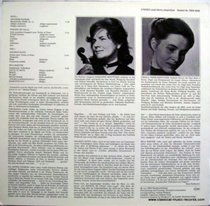 RBM Records RBM 3059 - Virtuose Werke Für Violine Und Klavier - Image 2
