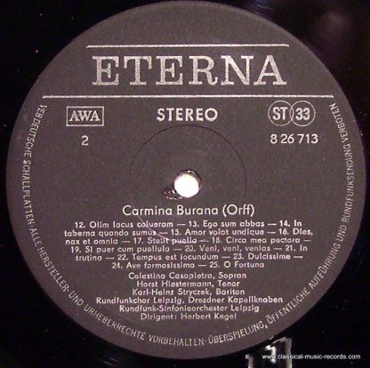 Eterna 8 26 713 - Carmina Burana - Image 3