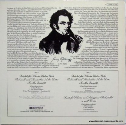 EMI 1 C 049-14 049 - Forellen-Quintett D.667 - Sonate Für Klavie - Image 2